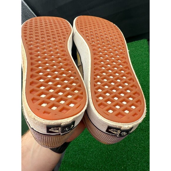 Vans Old Skool Skate Shoes Mens Size 11 Yellow Purple Tie Dye Corduroy 721356 - Picture 8 of 10